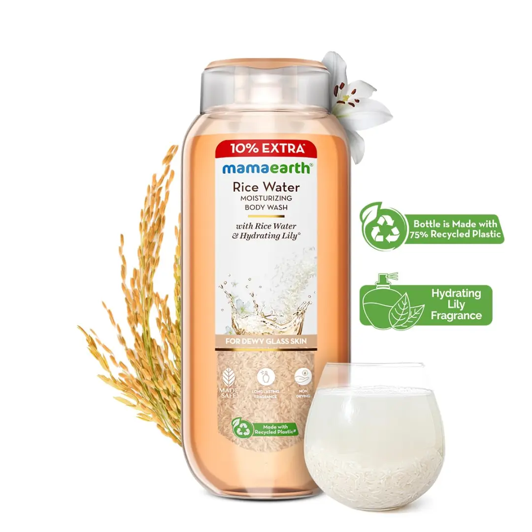 Mamaearth Rice Water Moisturizing Body Wash  275ml